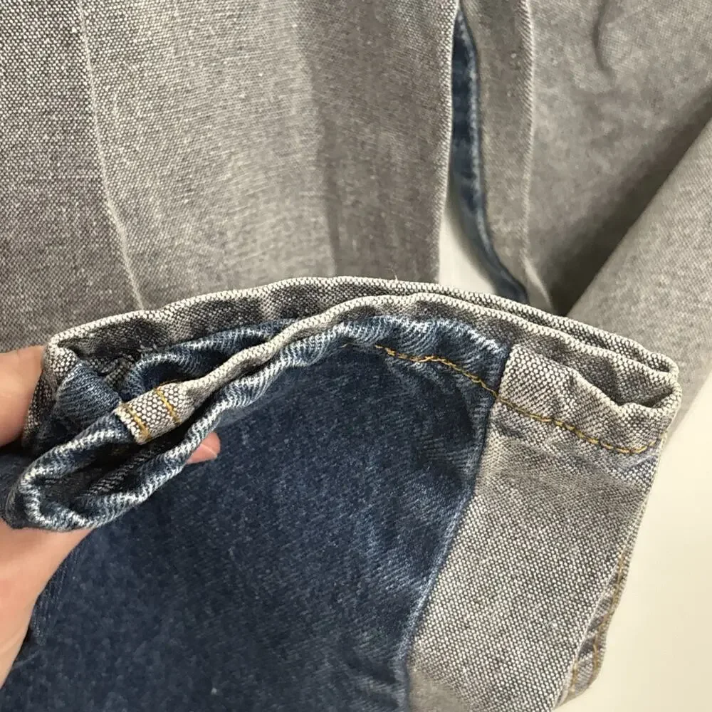 Vintage 90s Palmetto High Rise Jeans Women 9 Color block Tapered USA Cotton - Picture 11 of 11